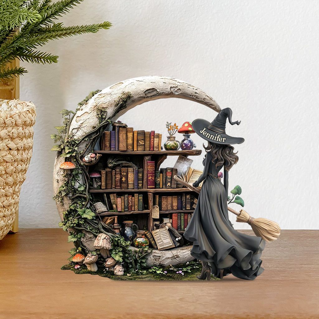 Schöne Hexe – Individuell gestaltete Hexe Individuell geformte Acrylplakette