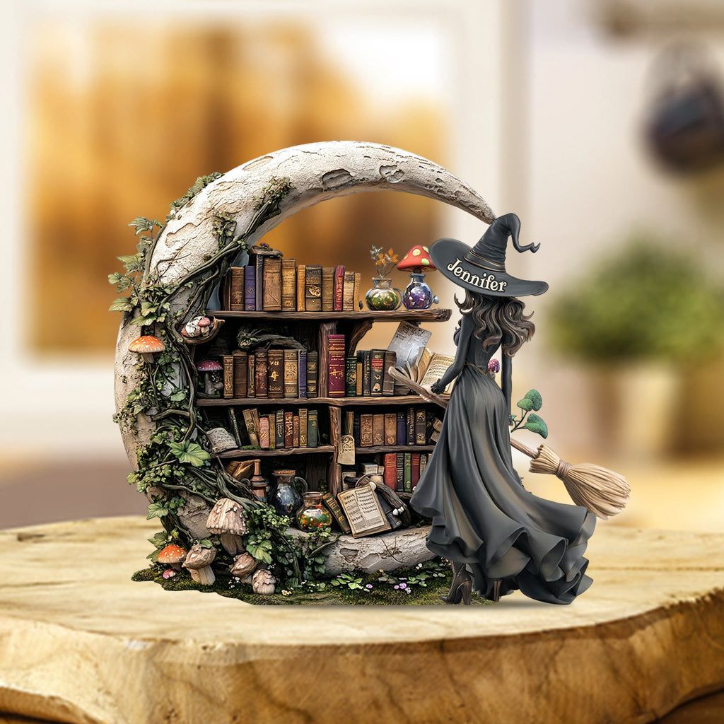 Schöne Hexe – Individuell gestaltete Hexe Individuell geformte Acrylplakette